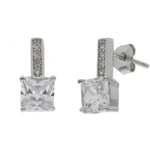 Pendientes plata 925 circonitas
