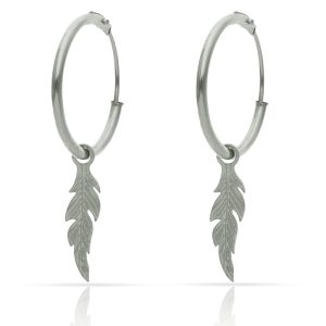 aros plata 925mm pluma