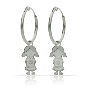 aros plata niña 925mm