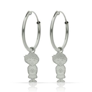 aros plata niño 925mm