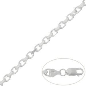 Cadena rolot 4 caras plata 5.50mm