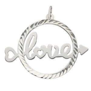 Colgante plata 925 love