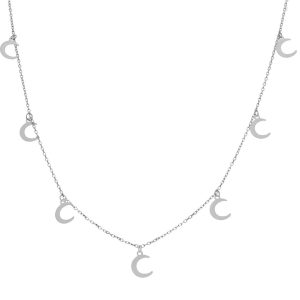Gargantilla plata charms luna