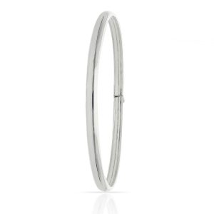 brazalete caña lisa plata 4mm