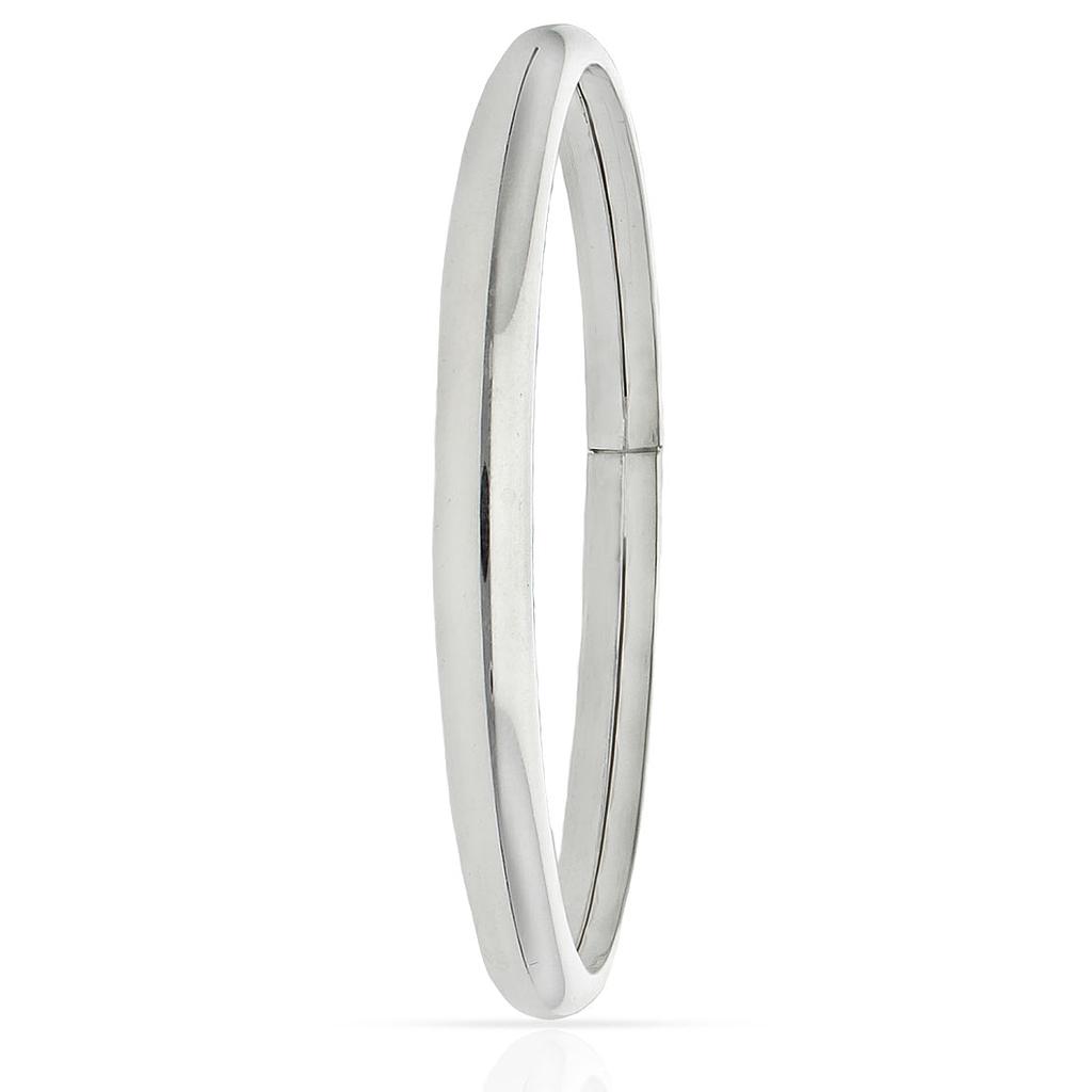 Brazalete plata 925 caña lisa. 6mm brazalete caña lisa plata 6mm