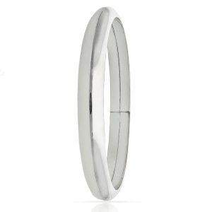 brazalete caña lisa plata 8mm