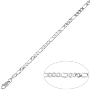 cadena 3x1 plata 3.70mm