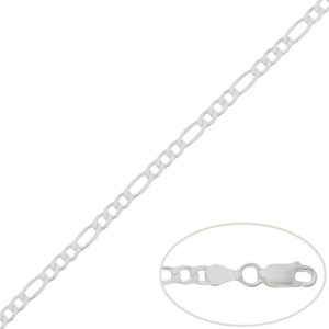 cadena 3x1 plata 3.70mm