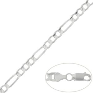 cadena 3x1 plata 6.50mm