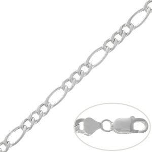 cadena 3x1 plata 7.50mm