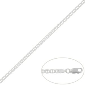 cadena ancla plata 3mm