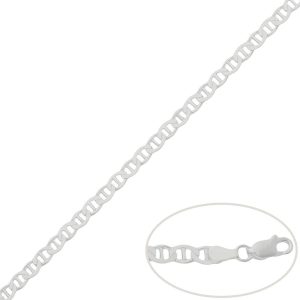 cadena ancla plata 4mm