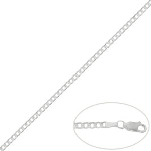 cadena barbada trenza 3mm.