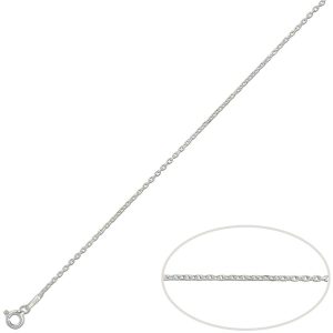 cadena forzada 0.80mm plata