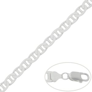 cadena plata ancla 8mm