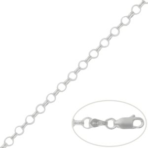 cadena plata rolo 4.50mm
