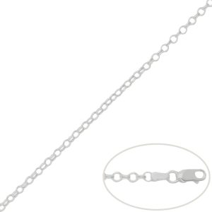 cadena plata rolot 3mm