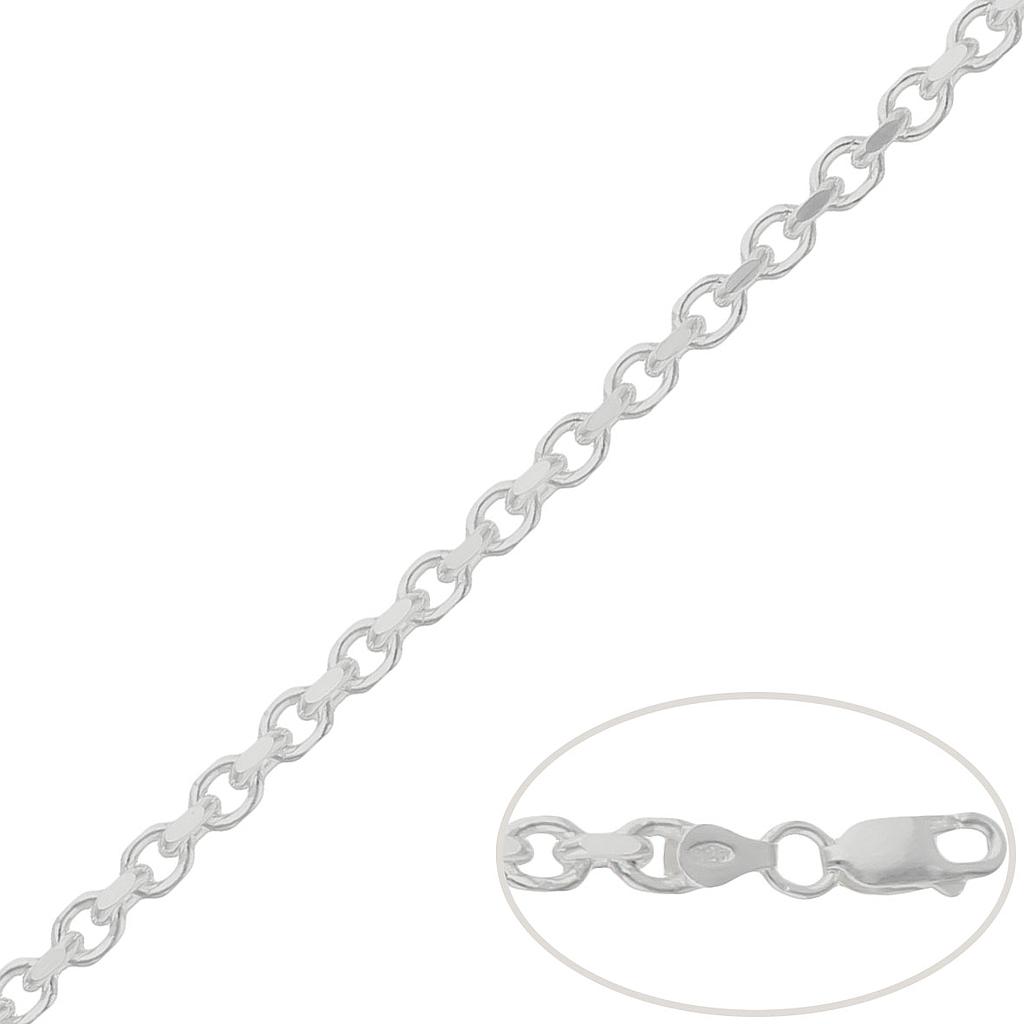 Cadena plata rolot 4 caras. 5mm cadena rolot 4caras 5mm
