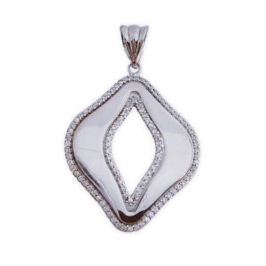colagante plata circonitas 25x30mm