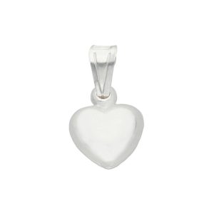 colgante corazon plata 925