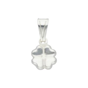 colgante flor plata 925