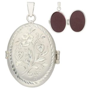 12 joyitas más vendidas en enero 2025 Colgante plata guardapelo oval. 28x38mm