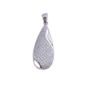 colgante lagrima plata circonitas 10x24mm
