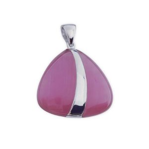 colgante ojo de gato fucisa plata