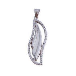colgante plata circonitas 10x29mm
