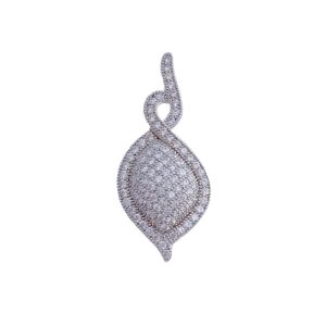 colgante plata circonitas 11x25mm