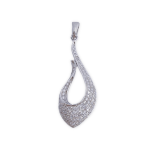 colgante plata circonitas 12x31mm