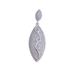 colgante plata circonitas 14x47mm
