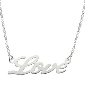 gargantilla love plata