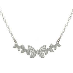 gargantilla mariposa plata