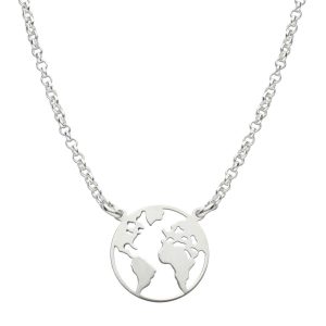 gargantilla mundo 15mm plata