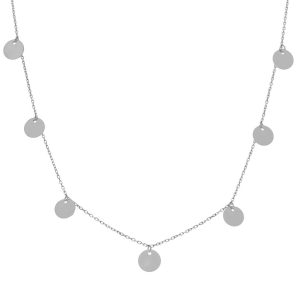 gargantilla plata charms circulos