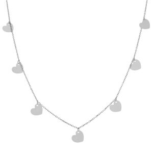 gargantilla plata charms corazon
