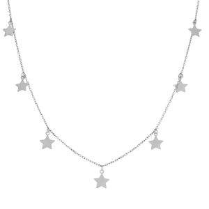 gargantilla plata charms estrellas