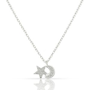 gargatilla luna estrella circonitas plata