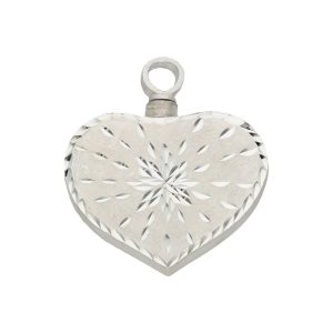 guardacenizas corazon plata 25x29mm