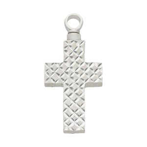 guardacenizas plata cruz 17x34mm