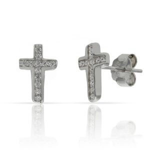 Por qué deberías llevar Joyas de plata con Cruz pendientes plata cruz circonitas