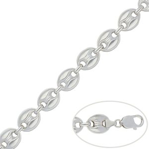 pulsera calabrote plata 13mm