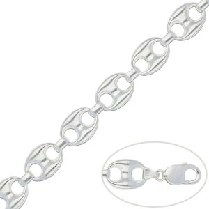 pulsera calabrote plata 15mm