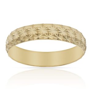 Alianza oro 18Kl tallada. 4.50mm