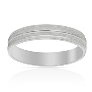 Alianza oro blanco 18kl. 4mm