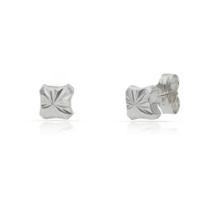 Pendientes plata 925 cuadrados. 4.50mm