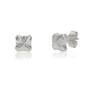 Pendientes plata 925 cuadrados. 5.50mm