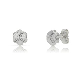 Pendientes plata 925 flor. 6.50mm