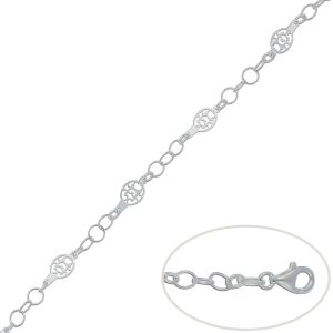 Pulsera cadena plata 925. 7mm